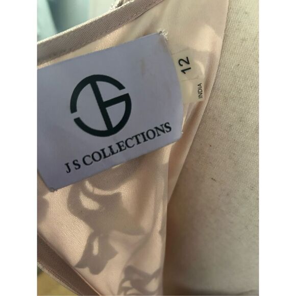 JS Collection Womens Embroidered Gown Dress, Pink size 12 mother of the bride br - Picture 4 of 5